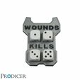 Knights-Pro-Token-Tabletop-Prodicer-1.jpg Chaos Knight Pro Token (Wounds & Kills) by PRODICER