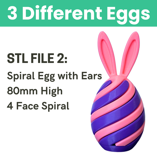 STL-Files-Easter-Egg-Bunny-Spiral-Fidget-STL-File-Design-2.png Easter Egg Spiral Fidget - Easter Egg & Egg Bunny STL Files