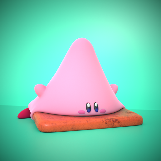 Kirby fanart - cone mouth - Kirby and the Forgotten Land 3D model