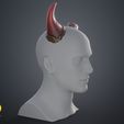 Broken_horns_color_5_3Demon.jpg Broken horns - wearable cosplay accessory