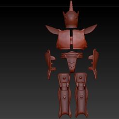 Captura14.jpg Download OBJ file saint seiya vintage, jabu unicorn, zodiac knight • Model to 3D print, sagv21