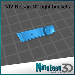 Cults3D-N1-Lights.png 1/12 Nissan R32 GTR - N1 Light Buckets