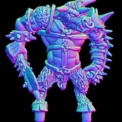 Chaos-Minotaure-XM.png STL file Minautore Angry・3D printing model to download