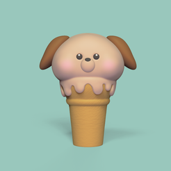 DogIceCream1.png Download file Dog Ice Cream • 3D print object, Usagipan3DStudios