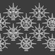 Black Templar Halos v2.jpg Файл 3D Мальтийский крест с шипами・Модель для загрузки и 3D печати