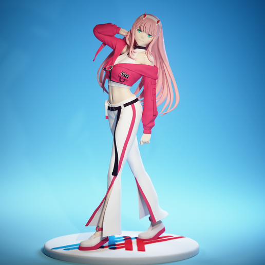 🫦 Zero Two - Street wear edition・ 3D File for 3D printing・Cults