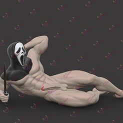 GHOST-FACE-01.jpg OBJ file Ghost face・3D printer design to download