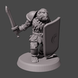 Render012.png STL file gladiator monkey Full Sheild・3D printable model to download