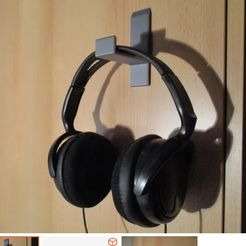 Sin-título.jpg STL file Headphone (headset) holder・3D printable model to download