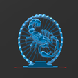 40.png Scorpion Figure - Suspended 3D - No Support - Thread Art STL