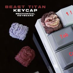 portada_titan_Beastia.jpg Fichier STL Beast Titan - Keycap 3D pour clavier mécanique -ATTACK ON TITAN - SHINGEKI NO KYOJIN・Objet pour imprimante 3D à télécharger