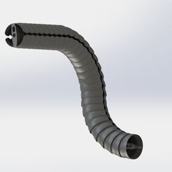 preview4_open.JPG Archivo STL TriAxis cable/manguera/cadena de tubos Guía de cadena de tubos・Modelo para descargar y imprimir en 3D