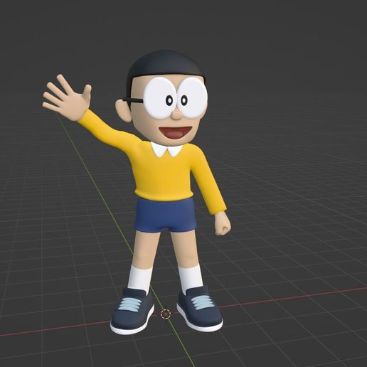 🔮 Nobita - Doraemon・ STL File for 3D printing・Cults