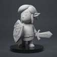 Link_clay.0001.jpg Fichier STL Lien vers la légende de Zelda Firgure・Objet pour imprimante 3D à télécharger