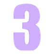 TAPA 3.stl PACK LED NUMBERS FROM 0 TO 9 - SIGN - POSTER