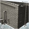 6.jpg Large modern single storey brick warehouse with access ladder and exterior fittings (18) - Modern WW2 WW1 World War Diaroma Wargaming RPG Mini Hobby
