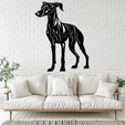 Italian-Grayhoundx.png Italian Greyhound 2D Wall Art/Window Art