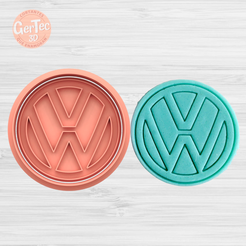 photoroom-20230430_1407011-6710b.png LOGO VOLKSWAGEN Cutter with Stamp / Cookie Cutter