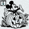 project_20231104_1314264-01.png Mickey Mouse Pumpkin wall art Mickey Mouse Jack o Lantern wall decor 2d art