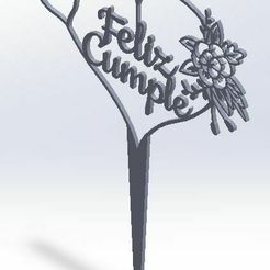 Imagen-de-WhatsApp-2023-07-19-a-las-22.43.28.jpg Fichier 3D Décor "Joyeux anniversaire en forme de coeur". plus 3 décorations・Objet pour imprimante 3D à télécharger