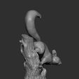 squirrel9.jpg Squirrel on a tree 3D print model