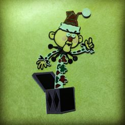 efbf43da3b466cb3ab6591011c1fe519_display_large.JPG Fichier STL gratuit Rudolph - Charlie dans la boîte・Design imprimable en 3D à télécharger