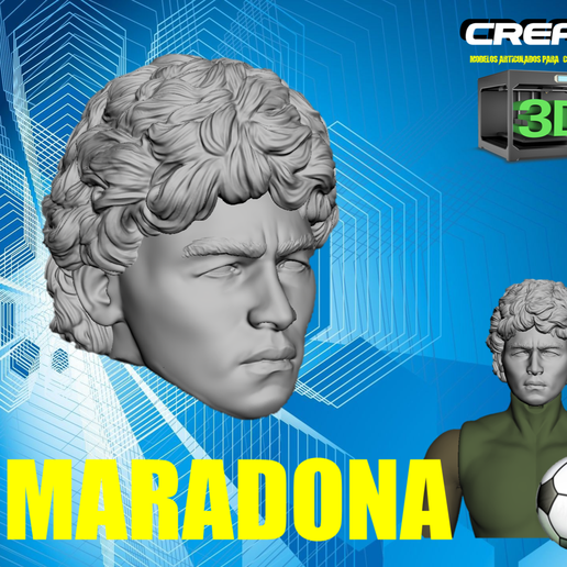 MARADONA HEAD 3D model