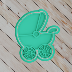 untitled.png STL file COOKIE CUTTER stroller・3D printing template to download