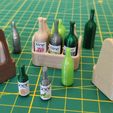 IMG_20210208_121444.jpg STL file Dollhouse: bottles and bottles carriers set・3D printing idea to download
