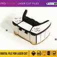 cajaplay3.jpg Caja de madera en forma de control de videojuegos, archivos corte láser para dulces regalos, box, svg, eps, pdf, dxf, gamer controller
