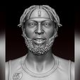 08.jpg 3D portrait of Anthony Davis with finals look 3D print model