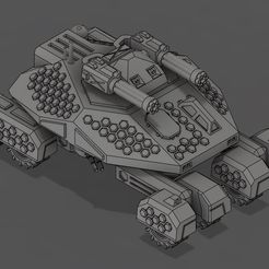 11.jpg Archivo 3D American Mecha Kulshedra Stealth Tank・Modelo de impresión 3D para descargar, yukuzhelev