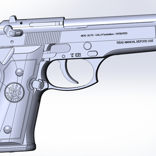 Archivo Stl Montaje Completo De La Beretta M9・diseño De Impresora 3d Para Descargar・cults 9534