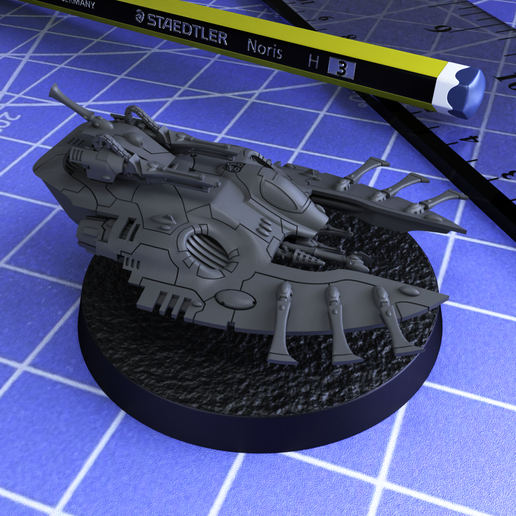 Tiny Space Elves - Transport Hover Tank 3D model