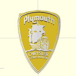 plymouthBadge.png 1940s Plymouth Chrysler Badge