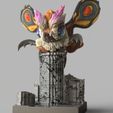 Motherah.1014.jpg Mothra -CHIBI VERSION -monsterverse DIORAMA - FANART- TOKUSATSU CARICATURE -3D PRINT MODEL