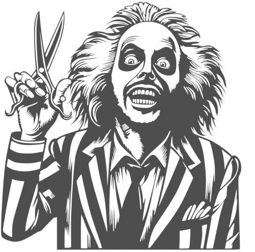beetlejuice face drawing