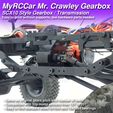 MRCC_MrCrawley_Gearbox_01.jpg MyRCCar Mr. Crawley Gearbox / Transmission, SCX10 style