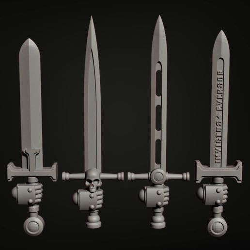🗡️ Marine Power Sword Bundle・ 3D File for 3D printing・Cults