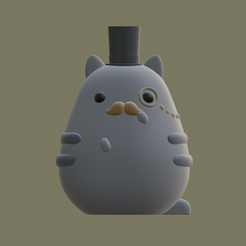 pu.png 3D file Pusheen Elegant・3D printing template to download