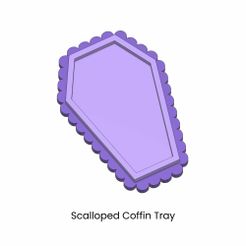 Scalloped-Coffin-Tray.jpg Scalloped Coffin Tray | Make Your Own Molds | Includes Mold Housing | Mold Template