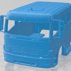 Mercedes-Benz-Atego-2004-1.jpg 3D file Mercedes Benz Atego 2004 Printable Body Cabin Truck・3D printable model to download