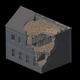 house-3-HD-scene-2.png WWII Tabletop Terrain Set 28mm scale (3D Printable Files) - Based on real buildings from Carentan, France