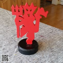 The_Red_Devil_-_3D-Print.jpg Free STL file Red Devil - Manchester United・3D print object to download, Deltareactor