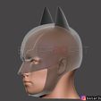 21.jpg Batman Helmet-The Batman 2021-Robert Pattinson-DC comic Fan Art 3D print model