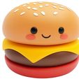 27c1c78fe6c4e20921e7949a36420e59.jpg Cute Cheeseburger – STL- 3mf  3D Model