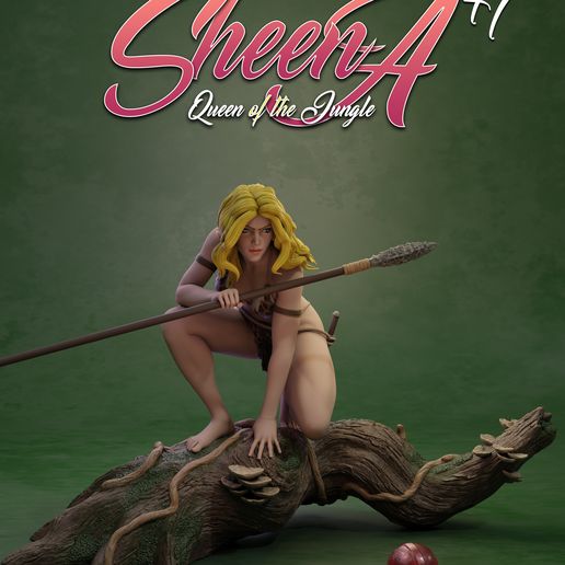 Dynamite Sheena Queen Of The Jungle Statue – J. Scott Campbell Night Stalker Edition | Limitierte 1/6 Figur, Ca. 25 Cm Hoch