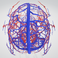cerebrovascular,-brain,-face,-hemisphere,-willis,-dental,-neck,-vein,-artery,-head,-cerebellum,-vasc.png 3D 头颈部血管解剖图 - 动脉、静脉和脑血管系统