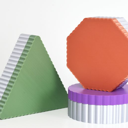 3boxes_TriOctCirc.jpg Fast-Print Geschenk-/Aufbewahrungsboxen - Die ultimative Kollektion (Vasenmodus)