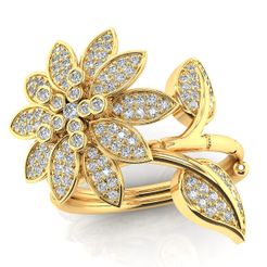 247_Render_CG-1_luxury-1_-White-Reflective_luxury-1_YellowGold_Luxury-1_Diamond.jpg STL file Flower ring・3D print object to download